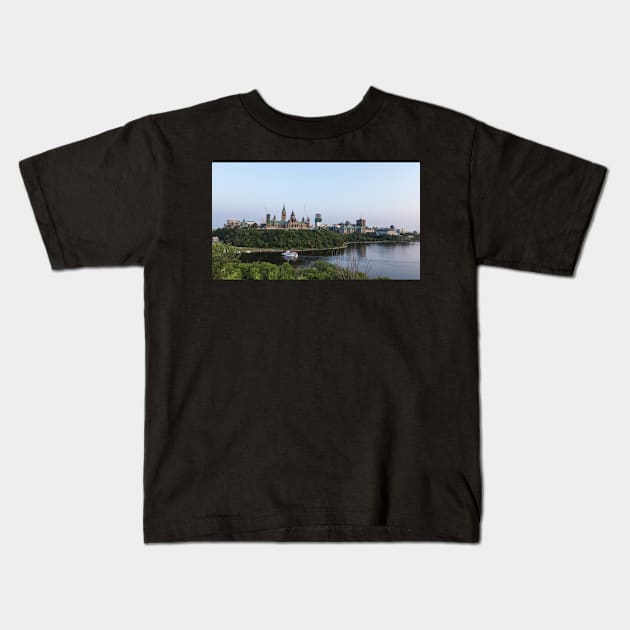 City of Ottawa at dusk Kids T-Shirt by josefpittner